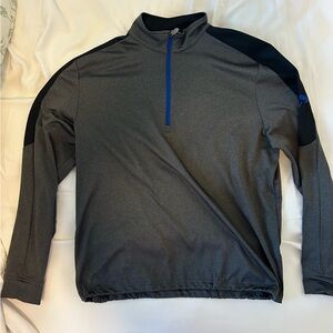Callaway Charcoal and Black Pullover with Blue Zipper